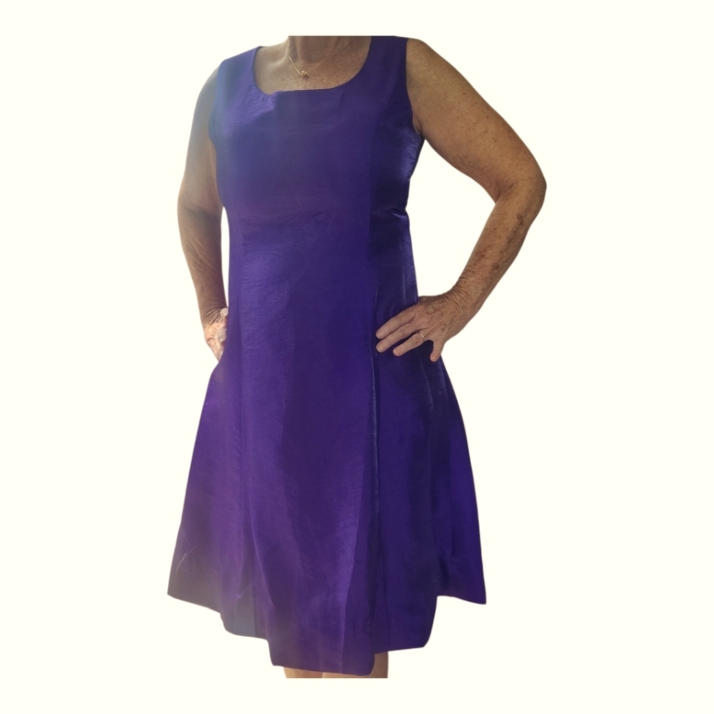 Dresses By NUBIANO Chic Purple‎ Midi Dress with Timeless Elegance